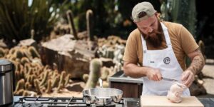 Brent cooking in MasterChef