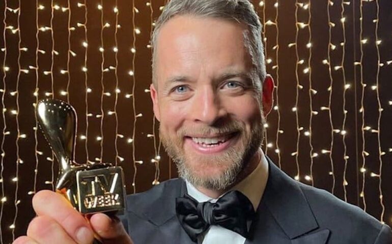 Hamish with his Gold Logie