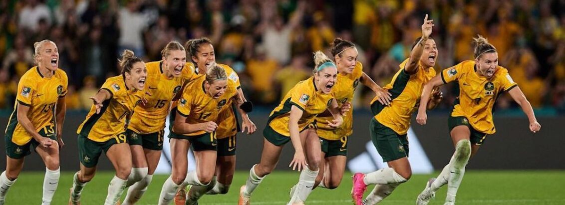 Samantha Kerr with the Matildas