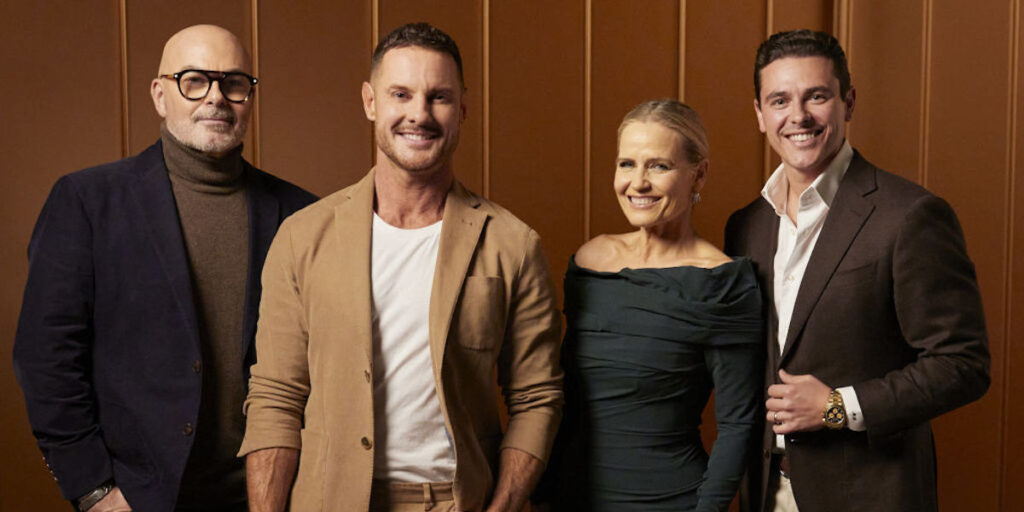 Marty Fox, Shaynna Blaze and Darren Palmer and Neale Whitaker on The Block 2023