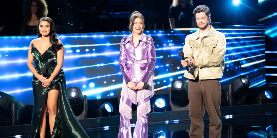 The Top three on Australian Idol