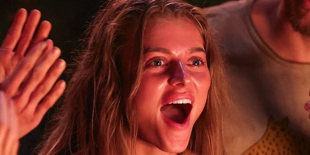 Valeria's reaction when she was voted off Survivor