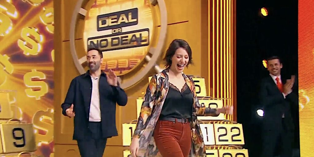 Andy and Sofia on Deal or No Deal