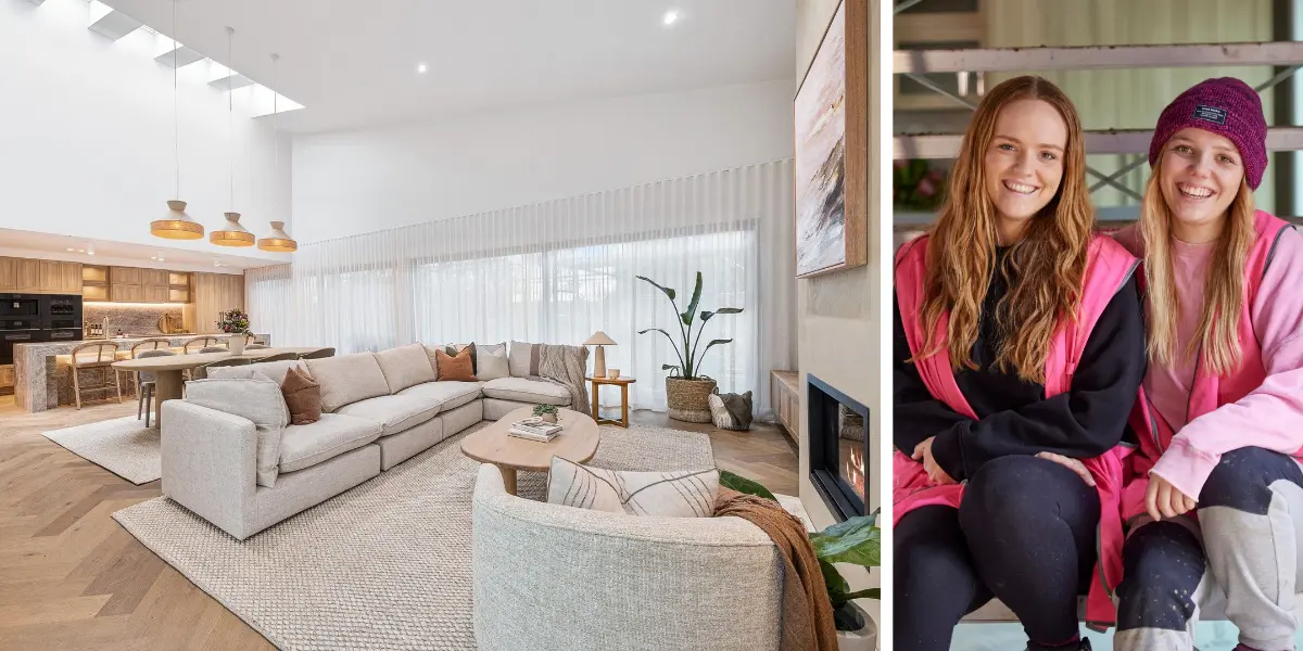 Maddy and Charlotte's The Block house listing. Image- Domain