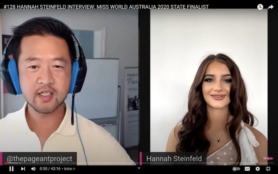 Love Island's Hannah Steinfield's interview with The Pageant Project.