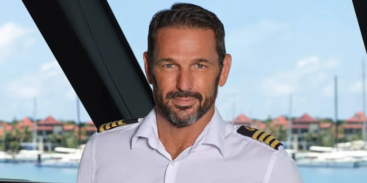 Below Deck Down Under Season 3 captain Jason Chambers in the yacht's captain's quarters.