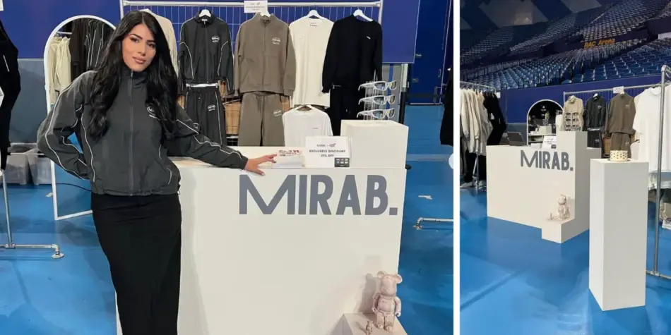 Carina Mirabile at the MIRAB pop-up store