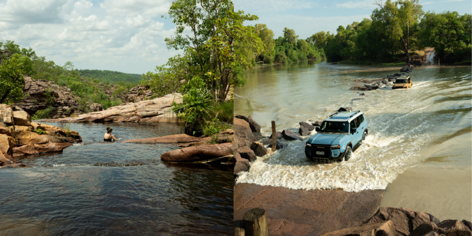 Toyota LandCruiser Prado at Cahills Crossing