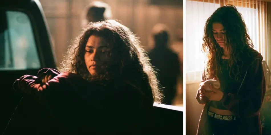 Zendaya as Rue in Euphoria