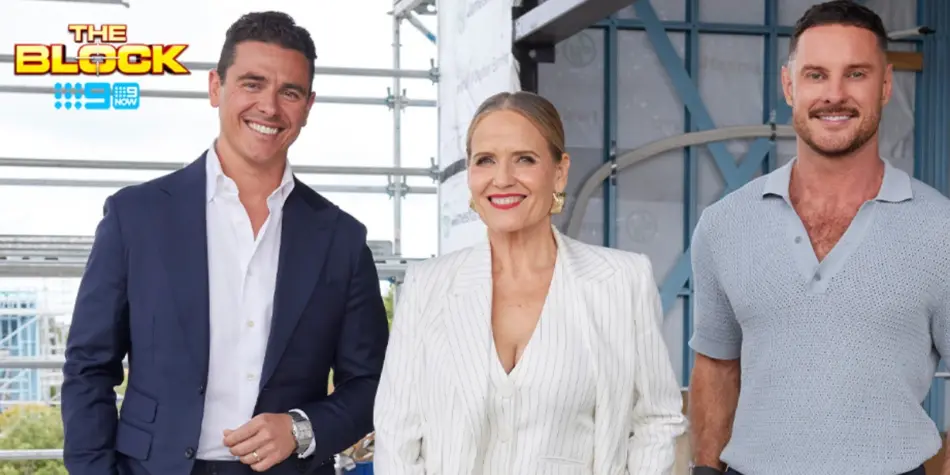 the block judges Darren Palmer, Shaynna Blaze and Marty Fox