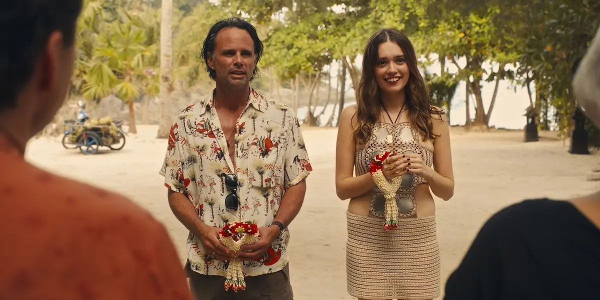 Walton Goggins and Aimee Lou Wood on The White Lotus Season 3