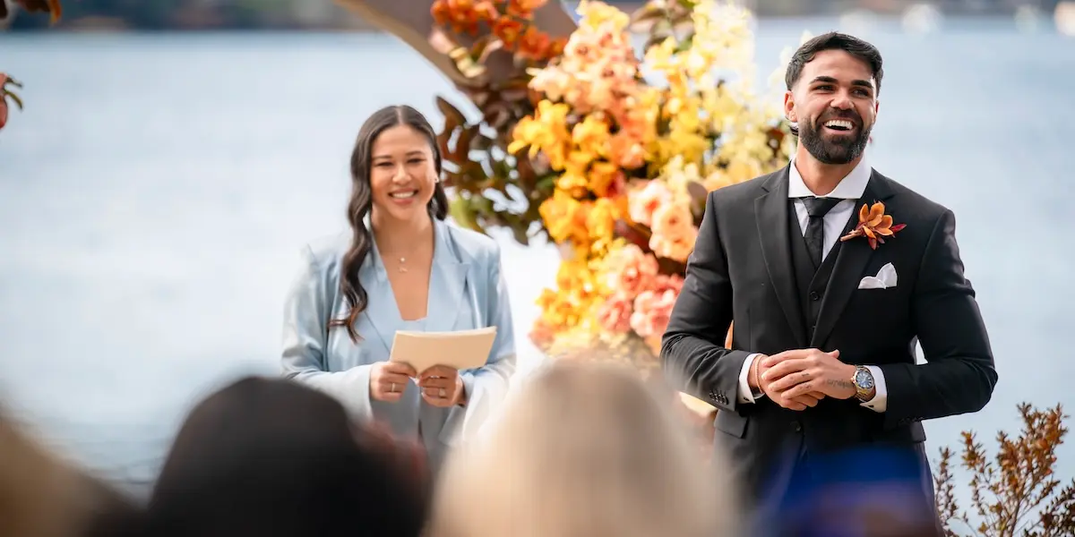 Adrian at his MAFS 2025 wedding.