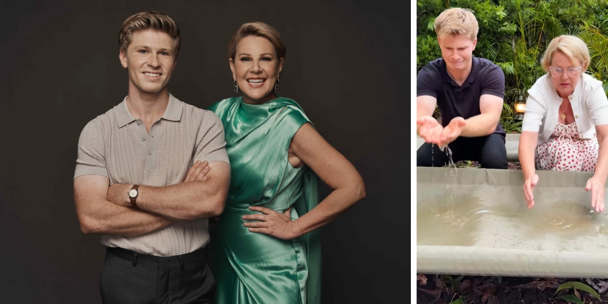 i'm a celebrity australia hosts julia morris and robert irwin