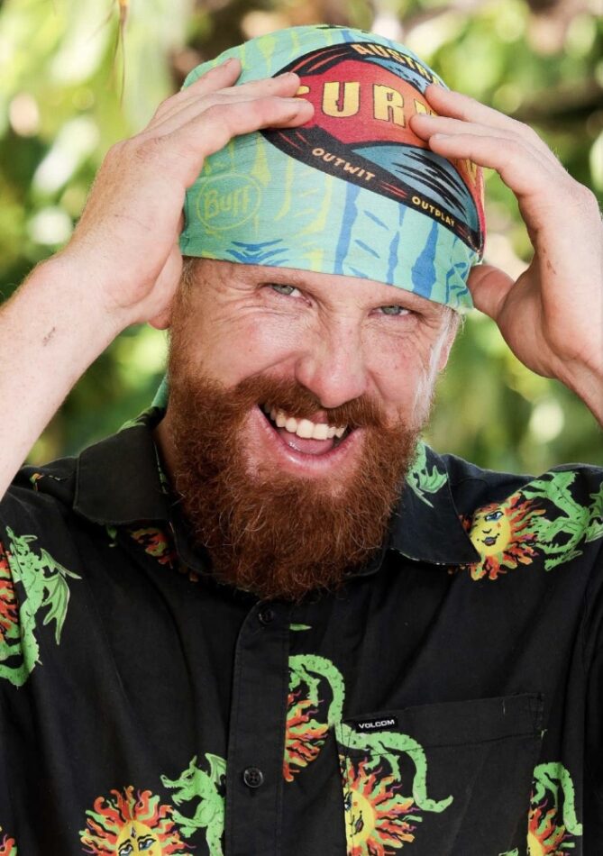 Jesse Noonan on Australian Survivor.