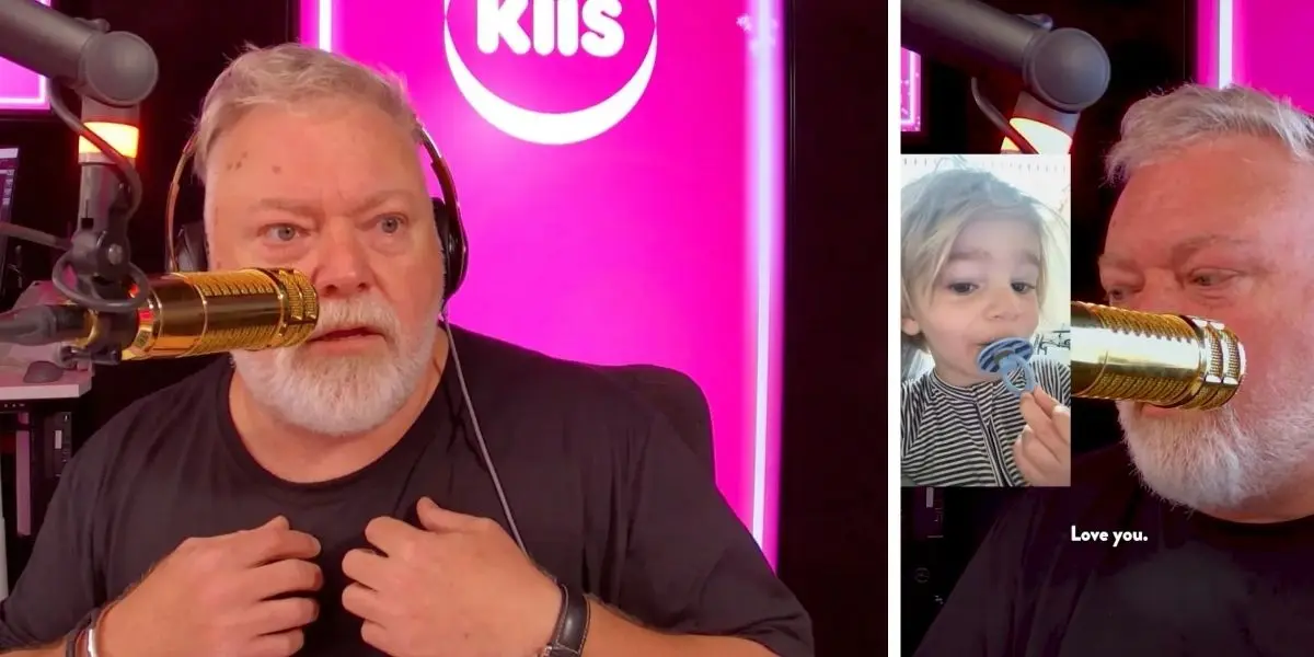 Kyle Sandilands and his Son Otto