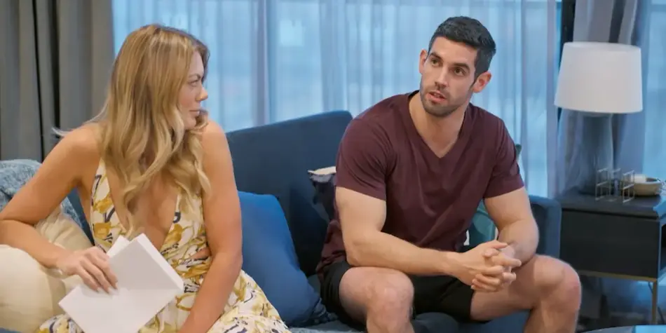 MAFS' Jacqui and Ryan during confessions week.