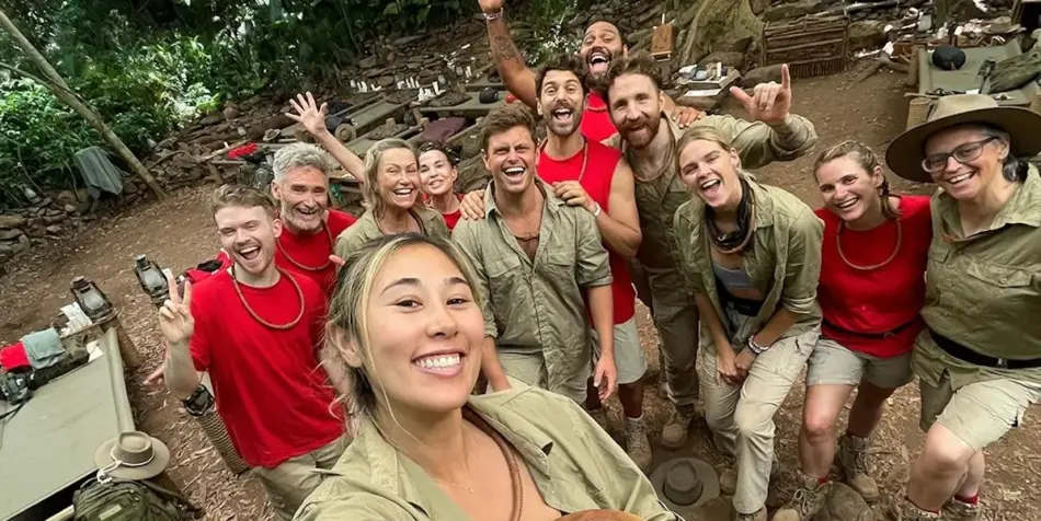 Tina Provis with the I'm a Celebrity 2025 cast