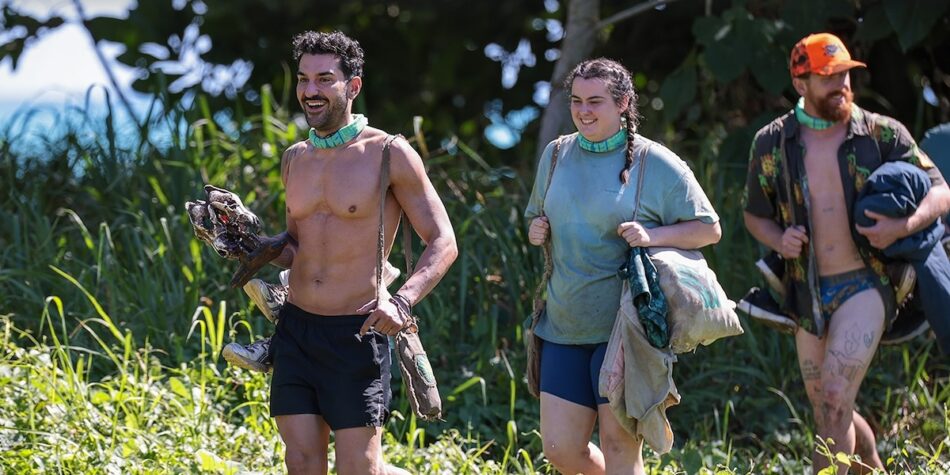 Paulie, Noonan and Jesse on Australian Survivor.