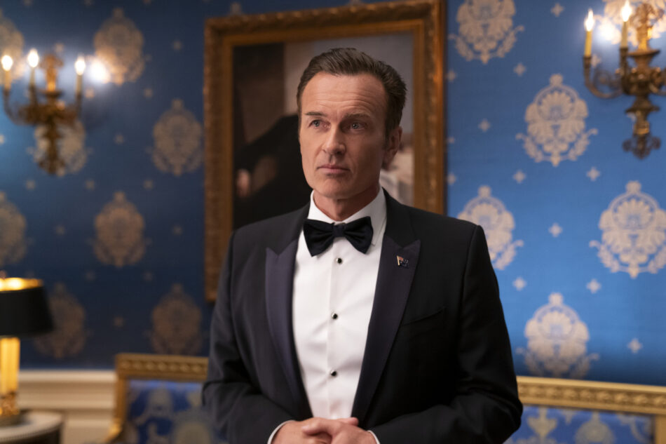 Julian MacMahon as Australia's prime minister in Netflix's The Residence 