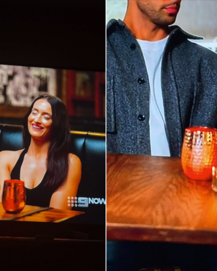 MAFS fans think they've spotted an editing fail with these cups on Beth and Teejay's separate dates